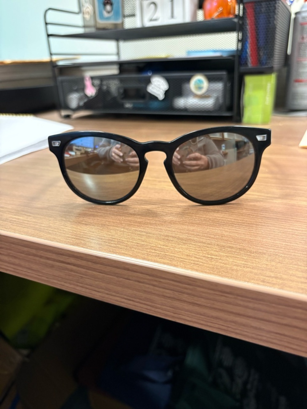 Costa Black Frame Sunglasses with Brown Tinted Lenses